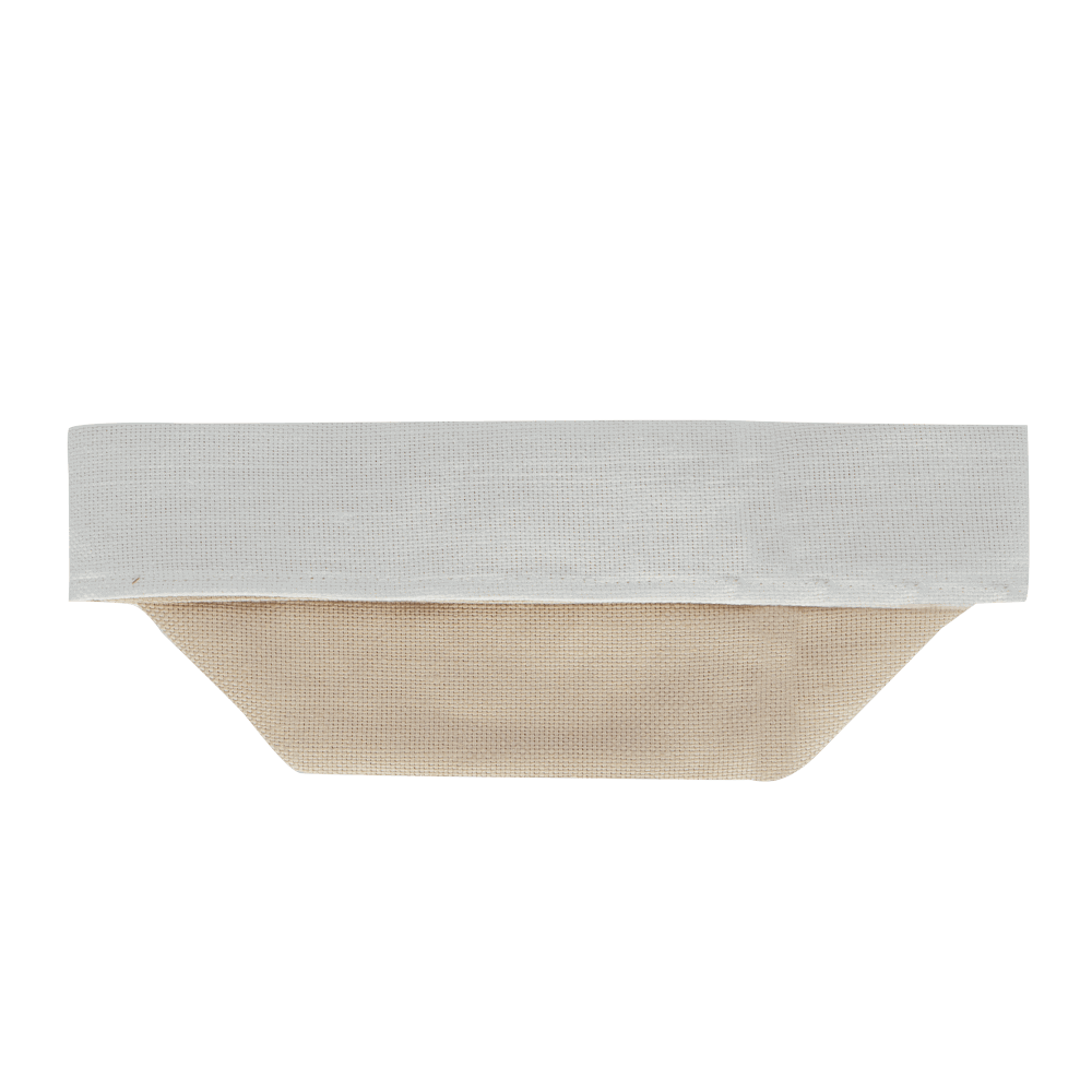 Brotkörbchen aus Baumwolle gefaltetes Brotkörbchen aus Baumwolle in Beige
