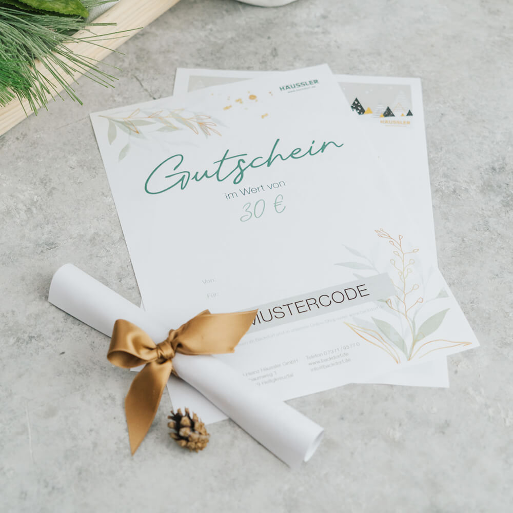 Häussler Geschenkgutschein Häussler Gutschien mit Schleife