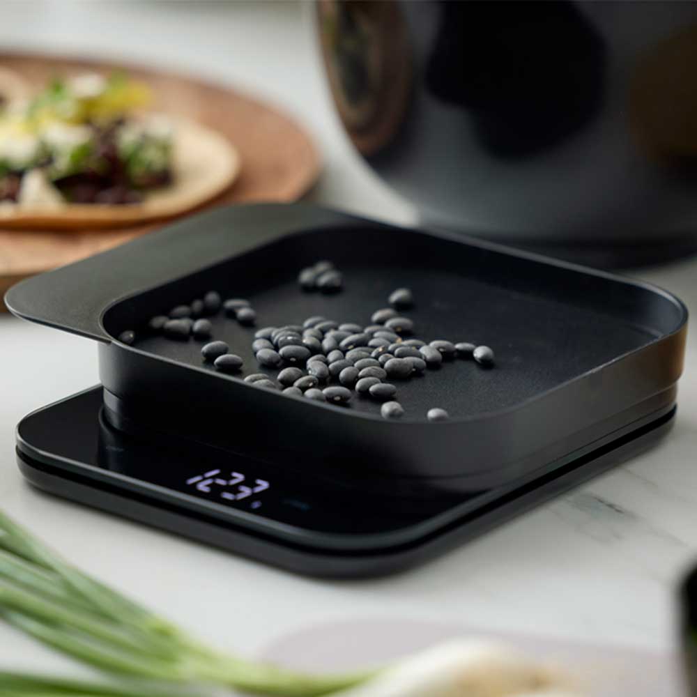 Digitale Küchenwaage mit Schale – Präzisionswaage 1 g–10 kg Zutaten werden in der Schale abgewogen