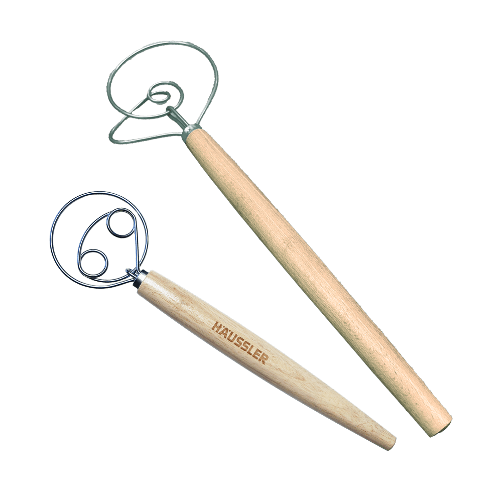 Dänischer Schneebesen mit Holzgriff