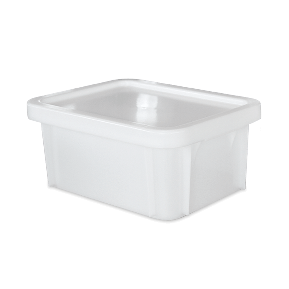 Teigwanne mittel Eine Teigwanne mit Deckel wird ohne Hintergrund abgebildet