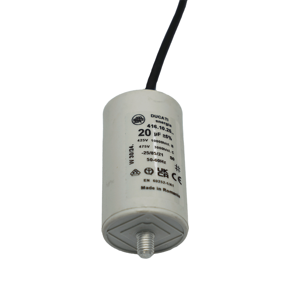 weißer Kondensator für die Nudelmaschine PN100.