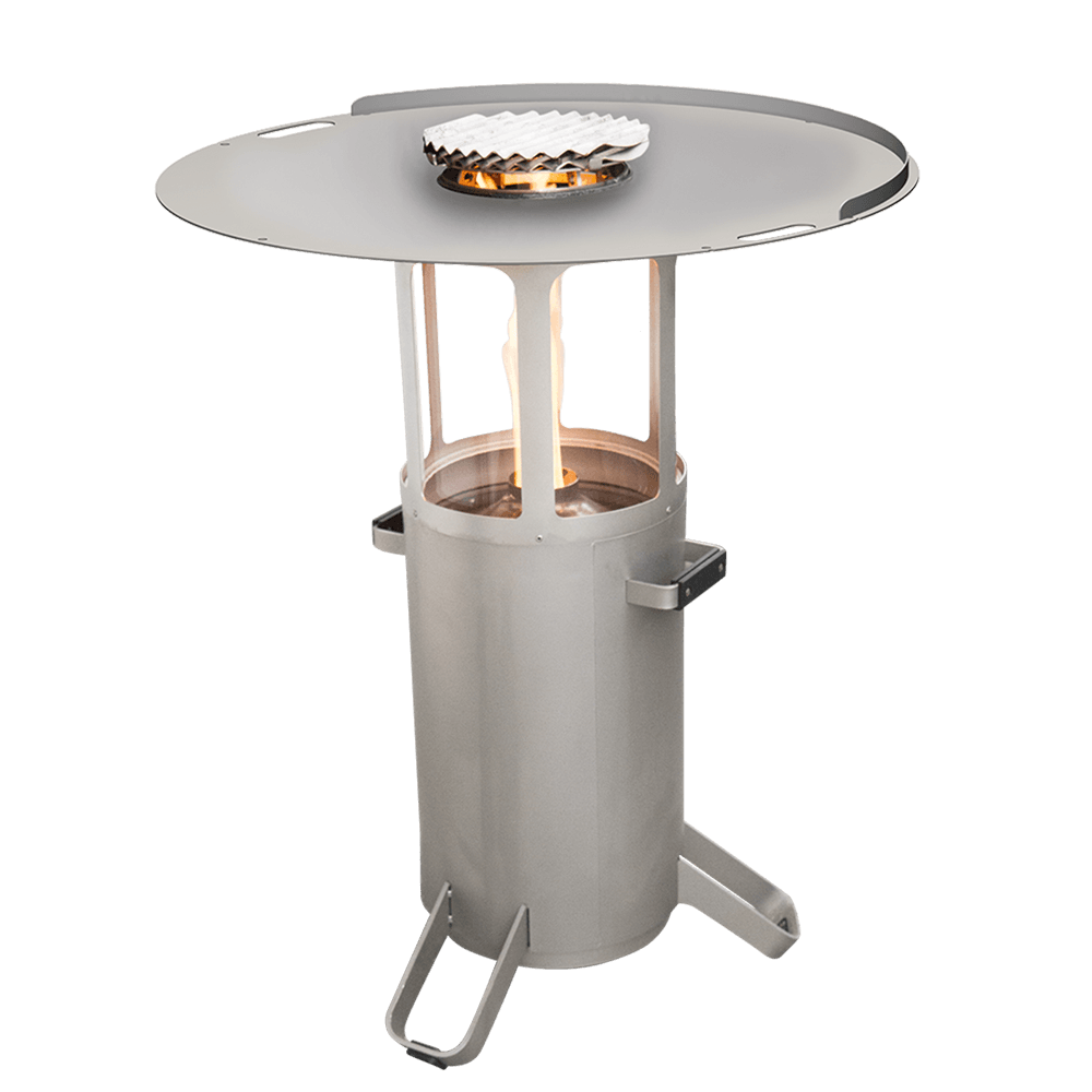 Pelletgrill mit Feuerplatte und Randleiste