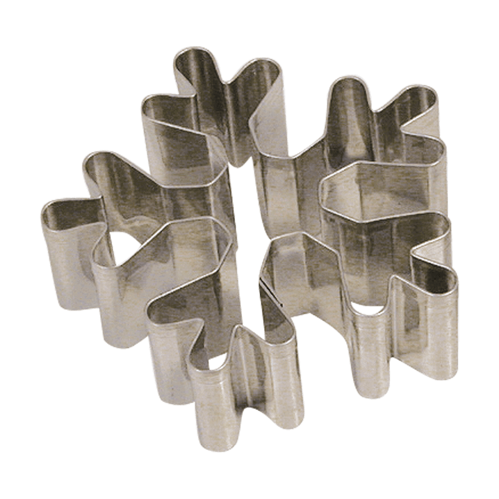 Winter-Ausstecher in Schneeflockenform