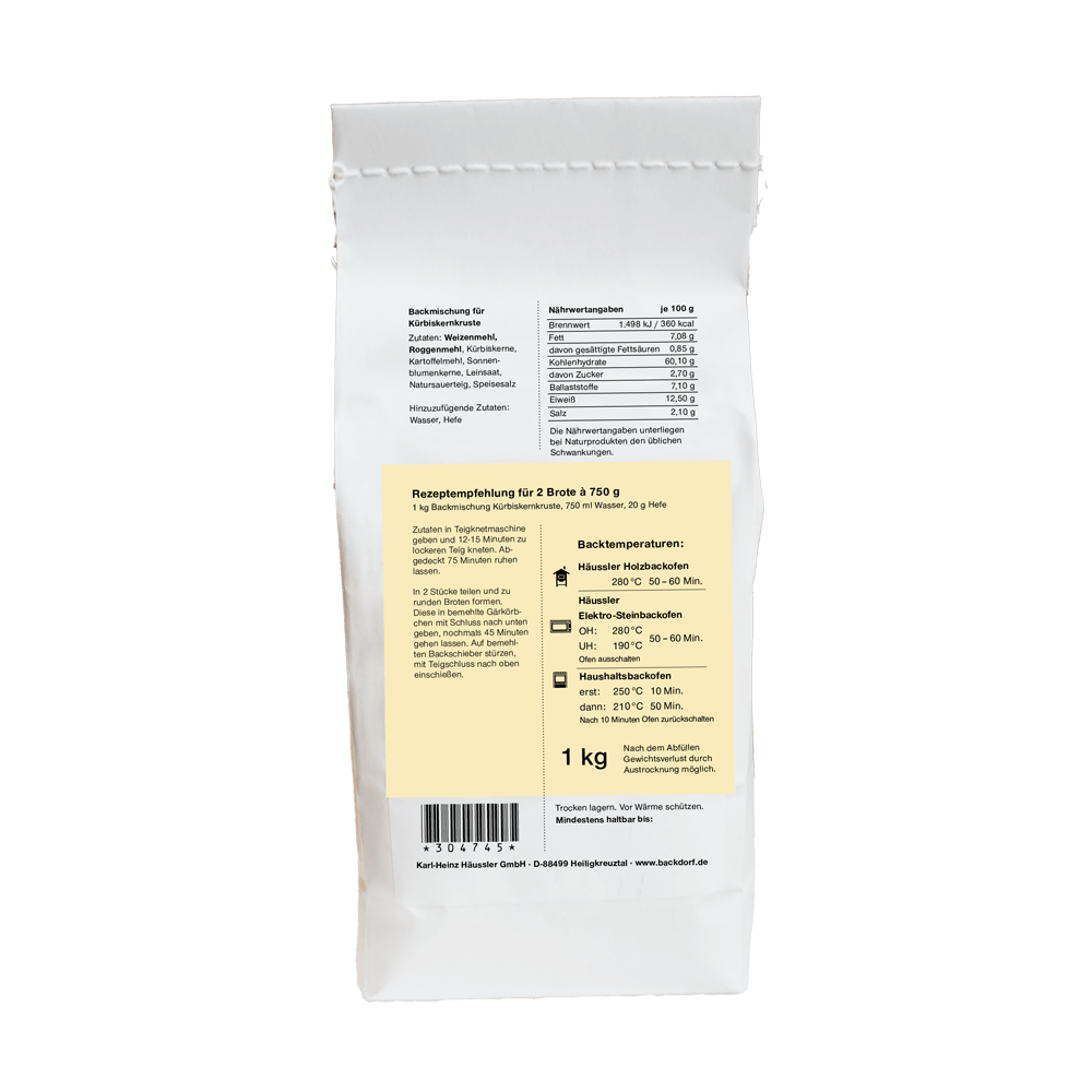 Mehlmischung für Küerbiskernkruste Mehlmischung für Küerbiskernkruste