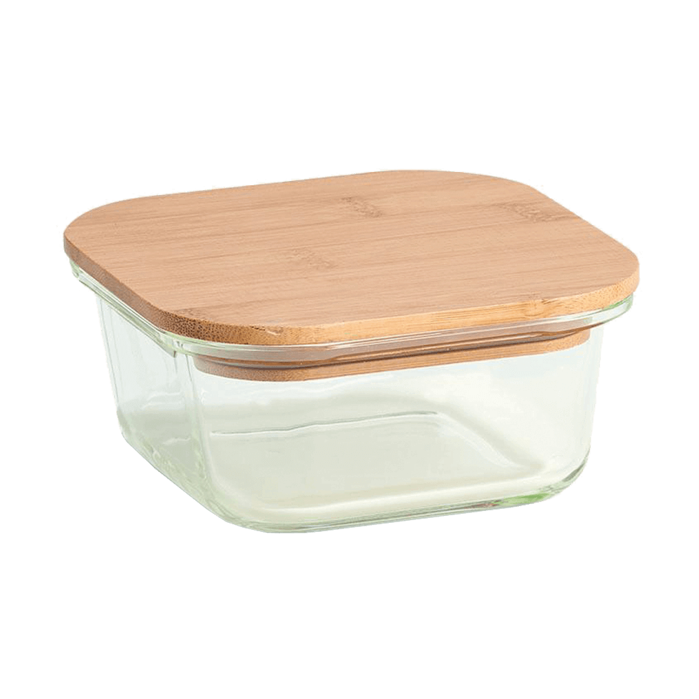 Glas-Vorratsdose mit Bambusdeckel 