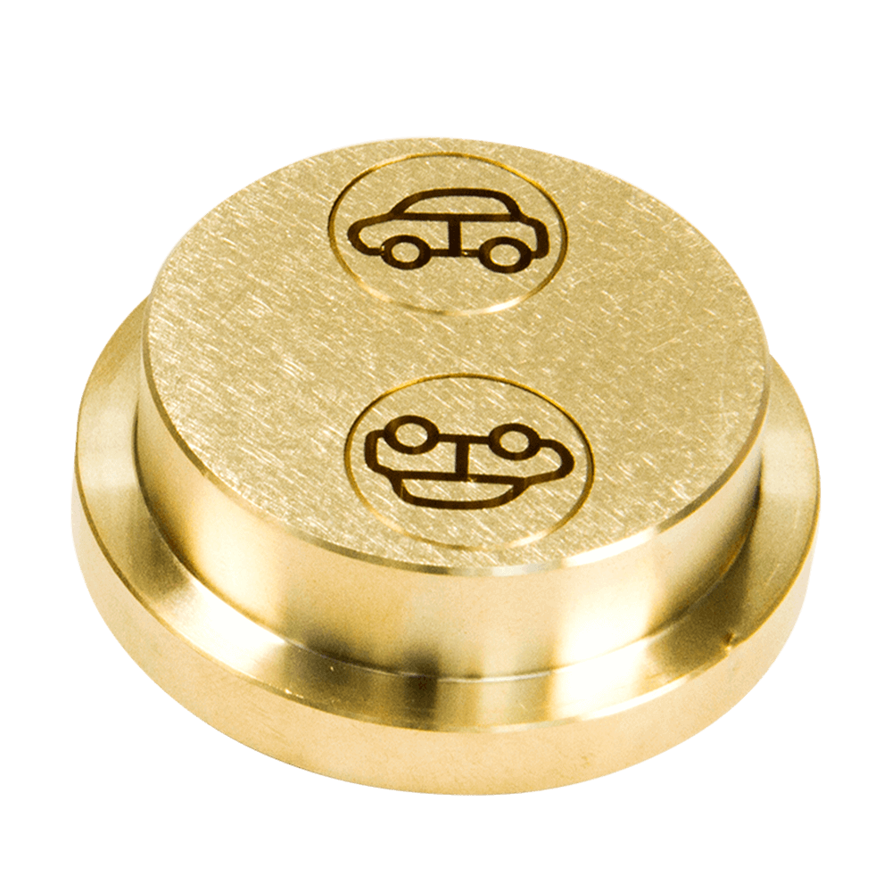 Matrize Nr. 530 - Auto Nudelmatrize Nr. 530 für Auto-Nudeln für Nudelmaschine Emma und PN 100 ohne Hintergrund.