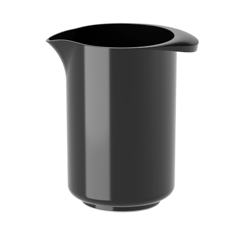 Hochwertige Rührschüssel mit Ausguss und Rutschfest Schwarze Schüssel ohne Hintergrund