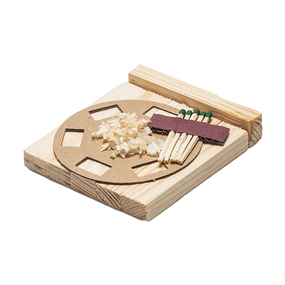 Petromax Feuerkit Feuerkit mit Streichhölzern und Ablage