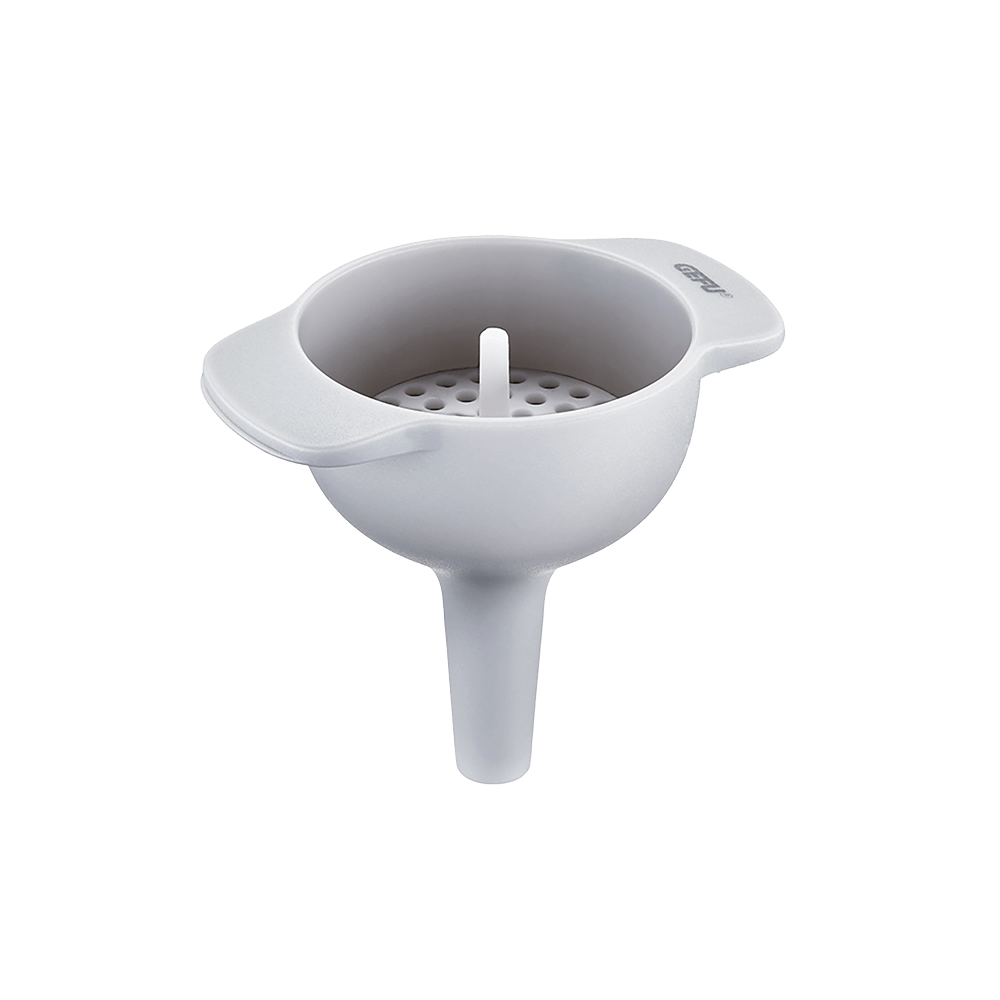 Trichter klein- Trichter-Set Kleiner Trichter des dreiteiligen Trichtersets ohne Hintergrund.