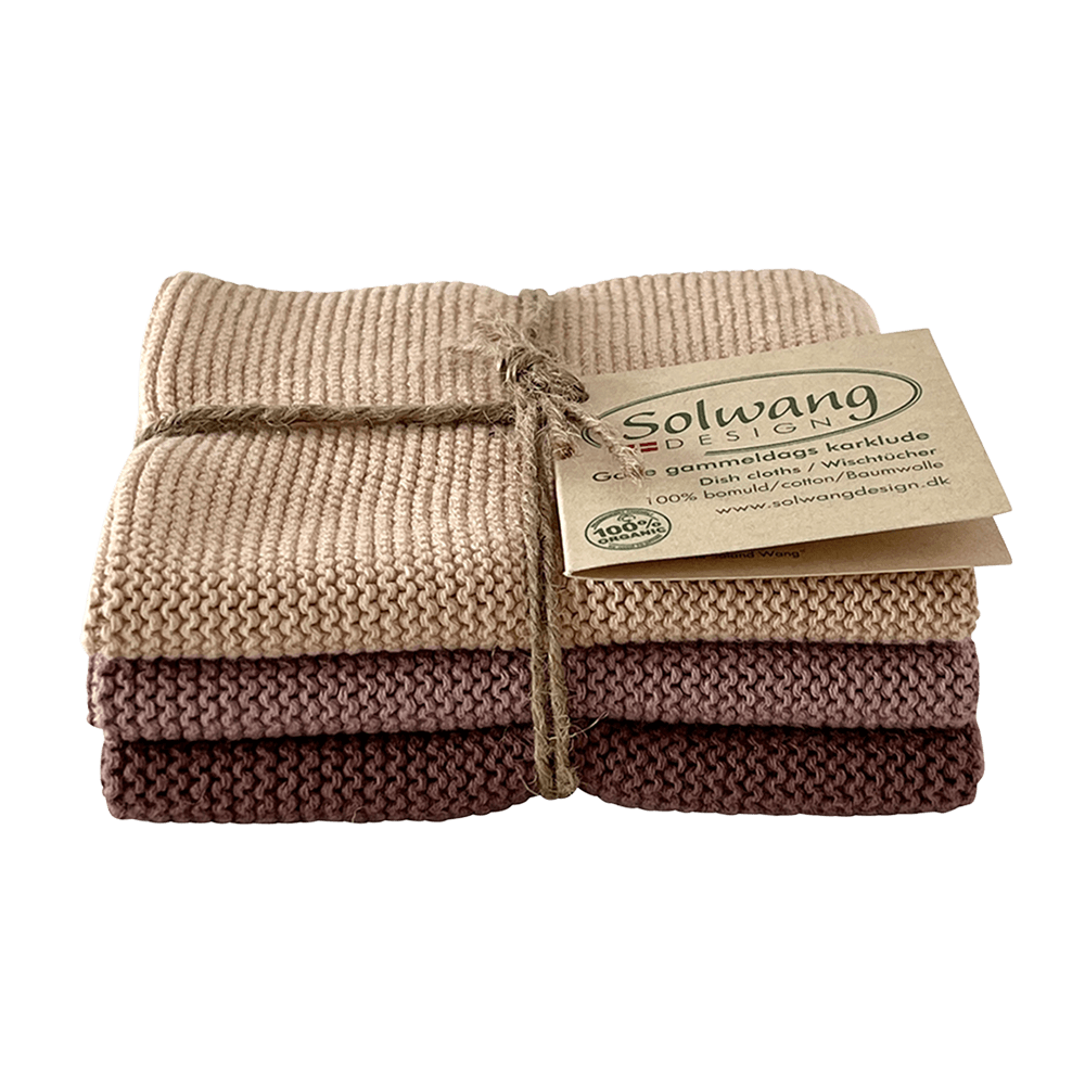 Wischtücher aus Bio Baumwolle Wischtuch in Brauntöne