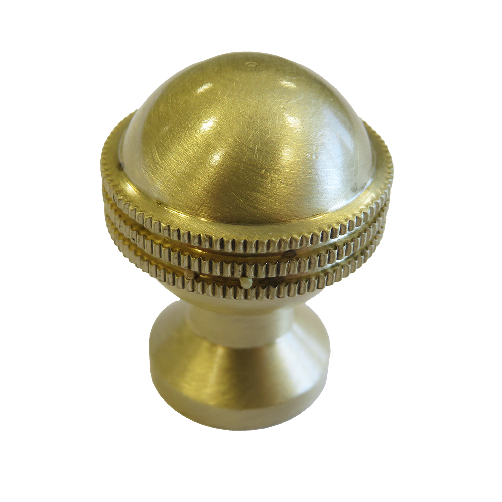 Messingknopf Ø30mm für Holzbackofen Goldener Messingknopf mit einem Durchmesser von 30 Millimeter für den Holzbackofen