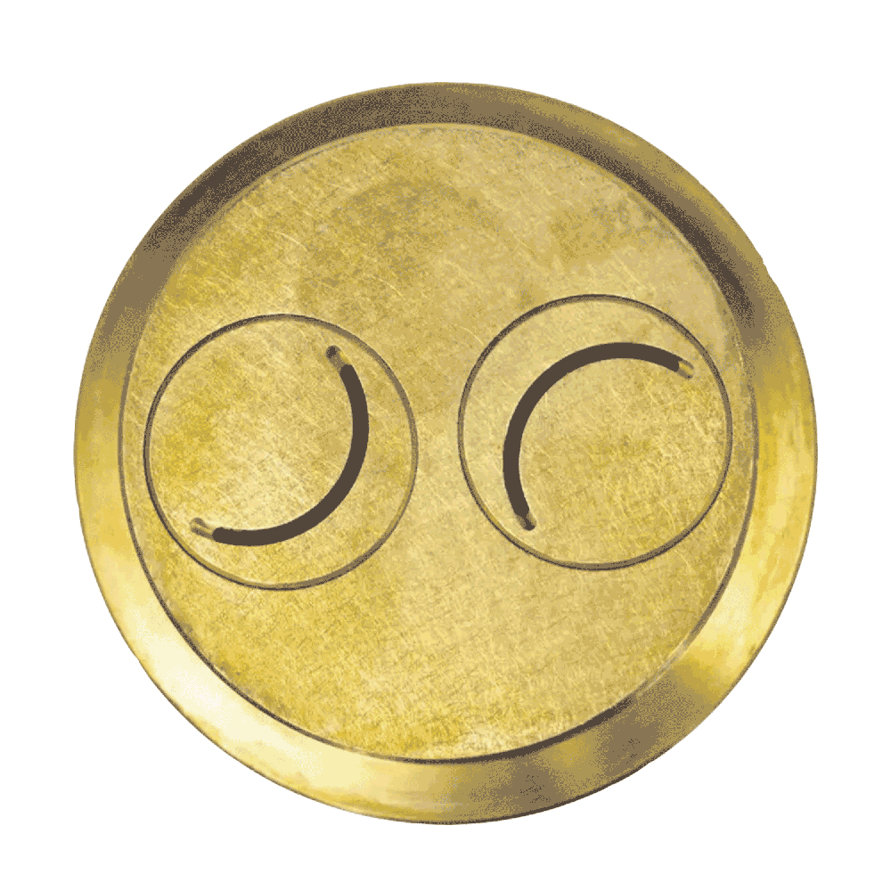 Nudelmatrize Nr. 181 für Öhrchen-Nudeln für Nudelmaschine Emma und PN 100 ohne Hintergrund.