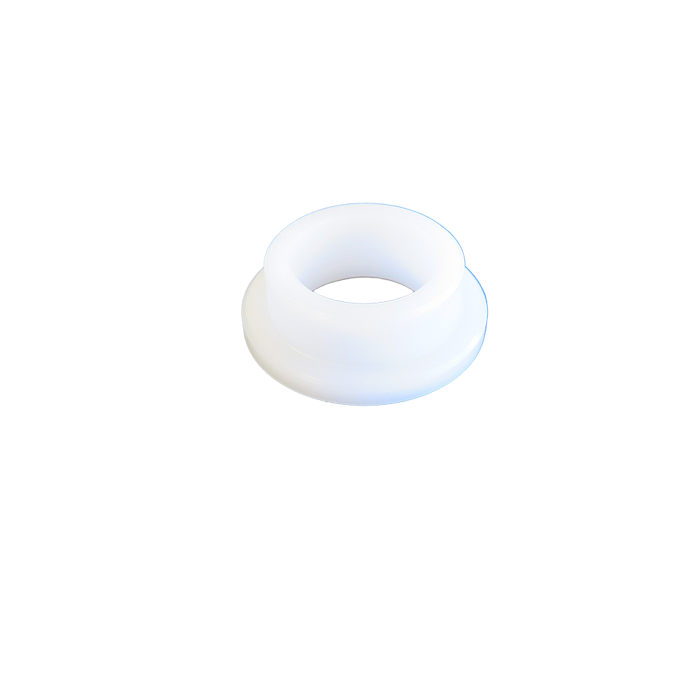 Lagerbuchse Rastbügel weiße, runde Lagerbuchse für den Rastbügel der Teigknetmaschine Alpha.