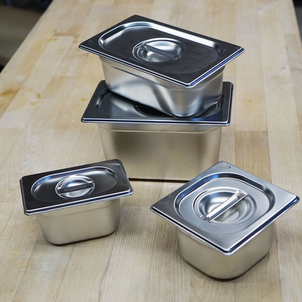 Edelstahlbehälter in verschiedene Größen