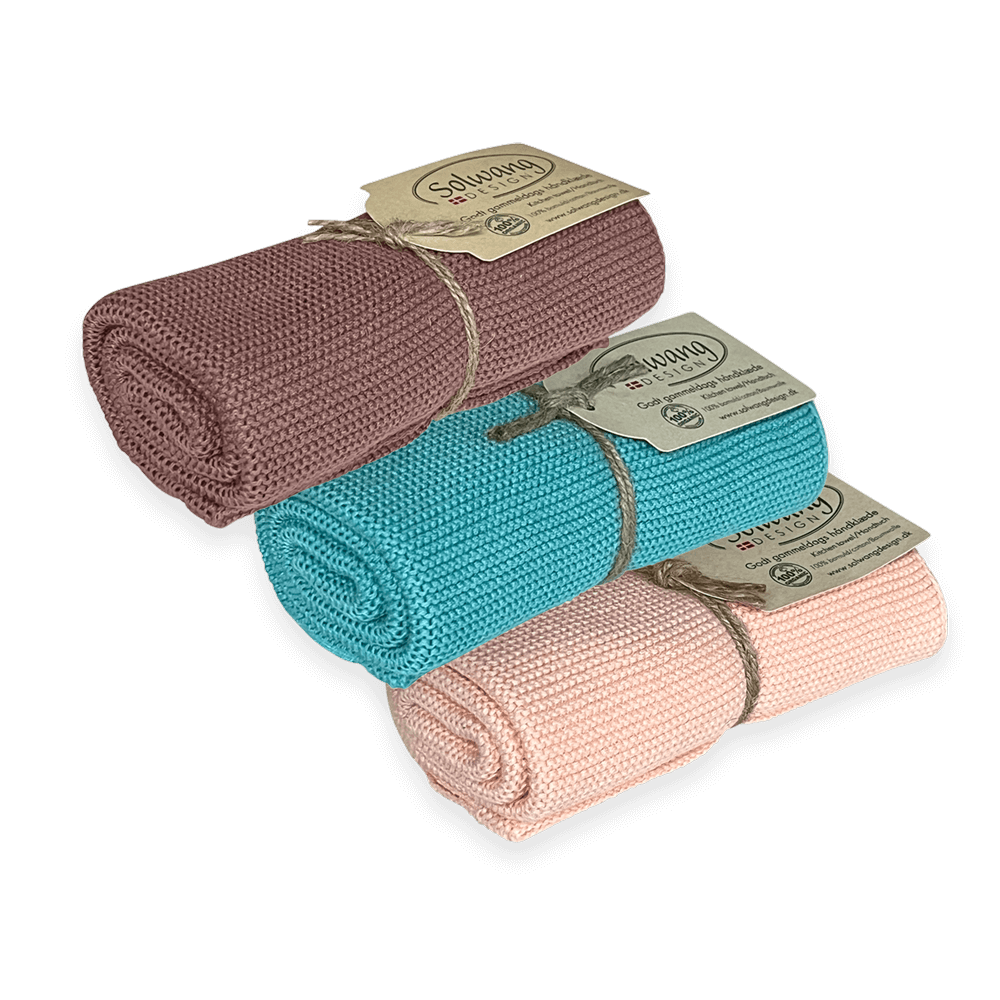 Wischtücher aus Bio Baumwolle Bunte Baumwollhandtücher