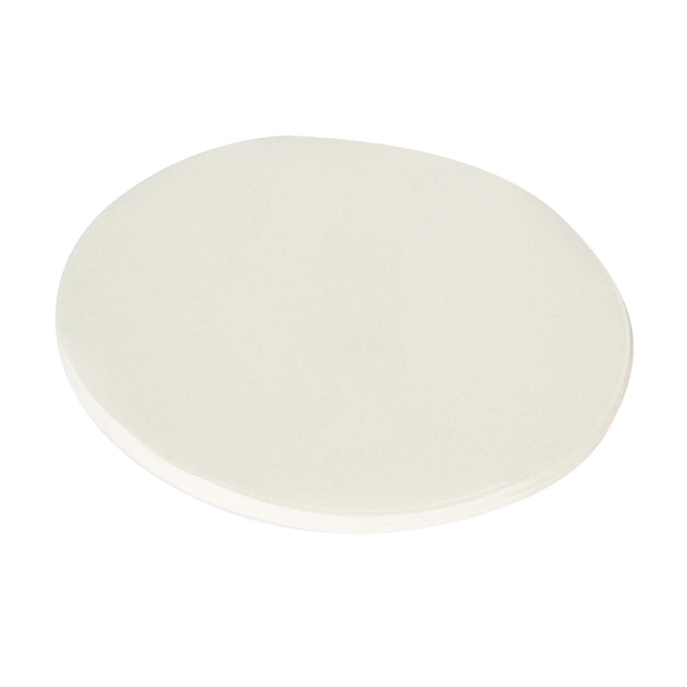 Backpapier rund Rundes, weißes Backpapier ohne Hintergrund.