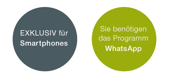 Exklusiv für Smartphone mit WhatsApp