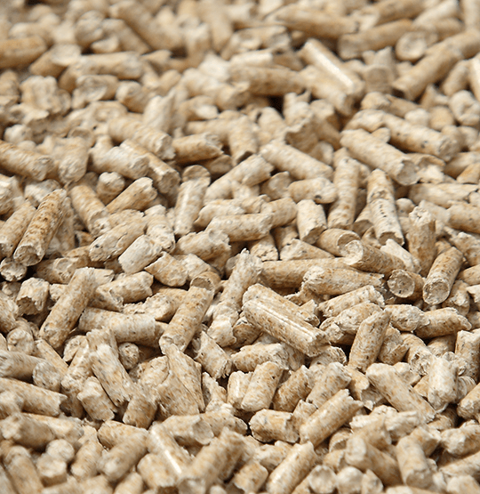 Der HABO-Pellet wird mit naturreinen Holzpellets beheizt.