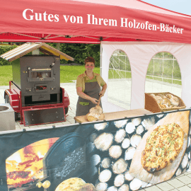 The mobile wood-burning oven