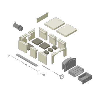 Bausatz Typ 6/8 Türmodell B (ca. 110 x 145 cm)