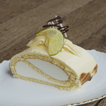 Limetten Cheesecake Roulade 
