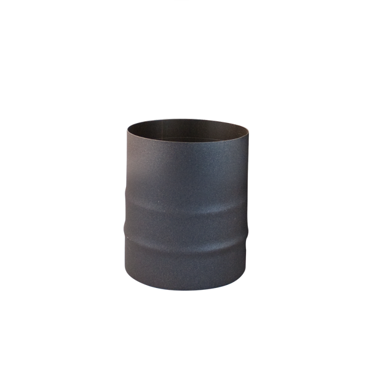 Ofenrohre und Zubehör Edelstahl schwarz lackiert Rohr 0,25 m | Ø 15 cm